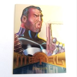 Vintage Marvel Metal trading card from 1995Punisher card #69
